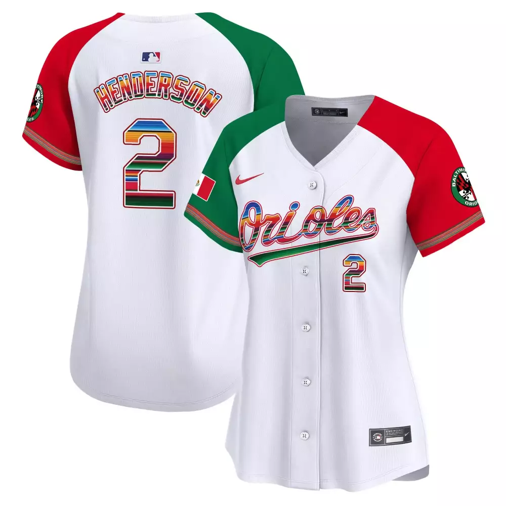 gunnar henderson alternate women s baltimore orioles halloween vapor premier limited jersey all stitched