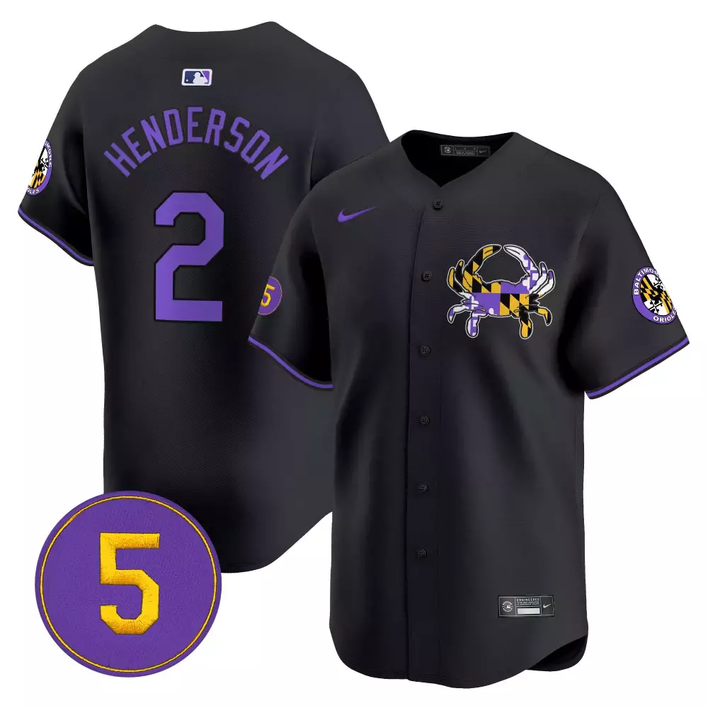 gunnar henderson alternate women s baltimore orioles halloween vapor premier limited jersey all stitched