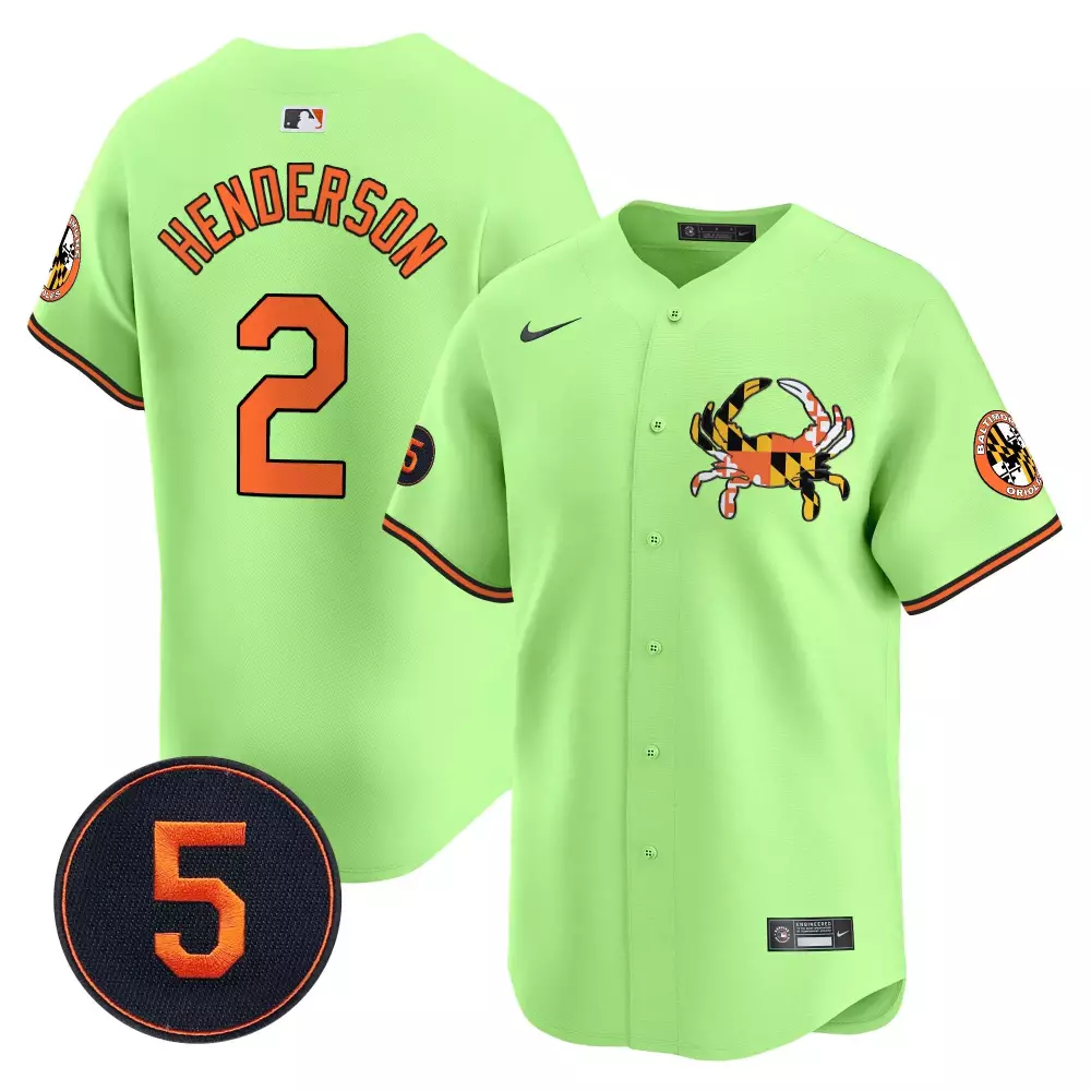 gunnar henderson light blue women s baltimore orioles robinson patch vapor premier limited jersey v8 all stitched
