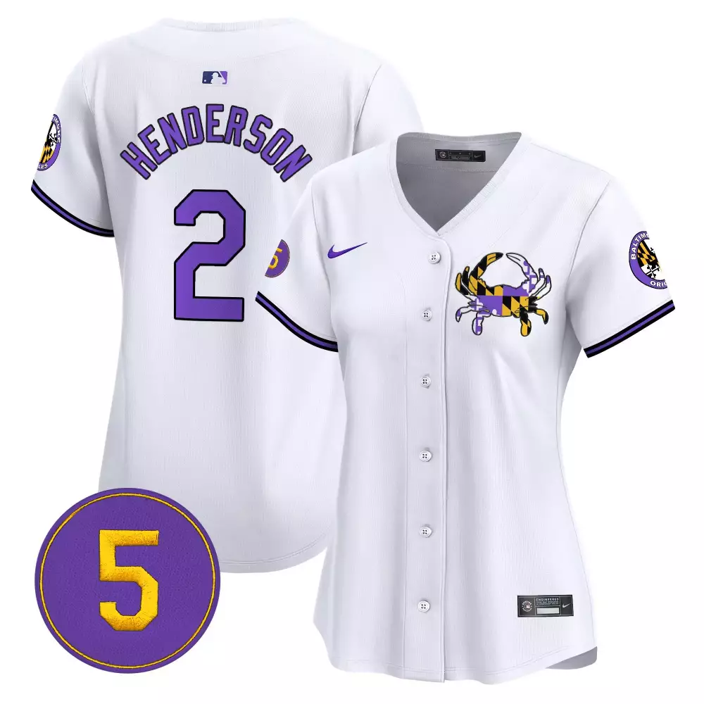 gunnar henderson white mens baltimore orioles mexico vapor premier limited jersey all stitched