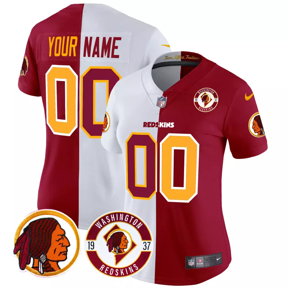 half women washington redskins 2024 vapor limited custom jersey est 1937 patch all stitched