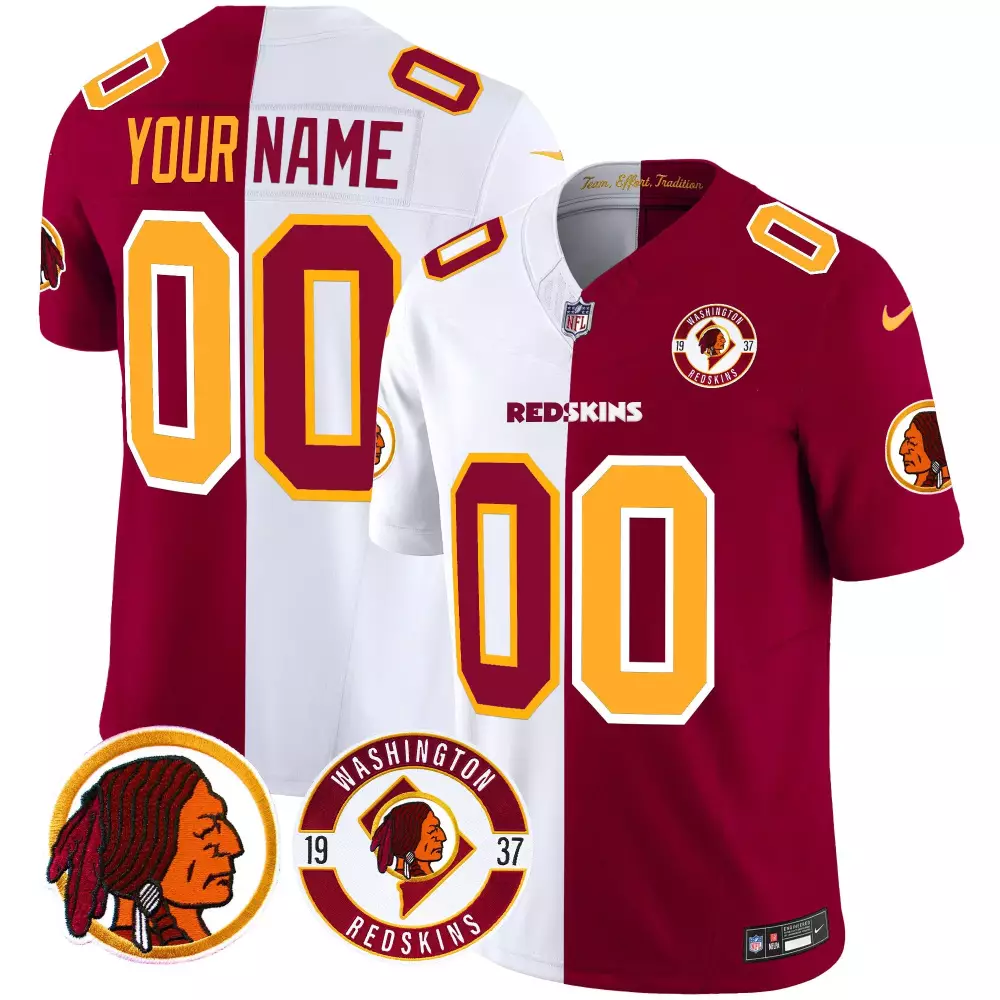 half youth washington redskins 2024 vapor limited custom jersey est 1937 patch all stitched
