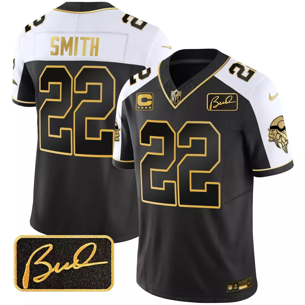 harrison smith alternate mens minnesota vikings bud grant patch classic limited jersey v2 all stitched