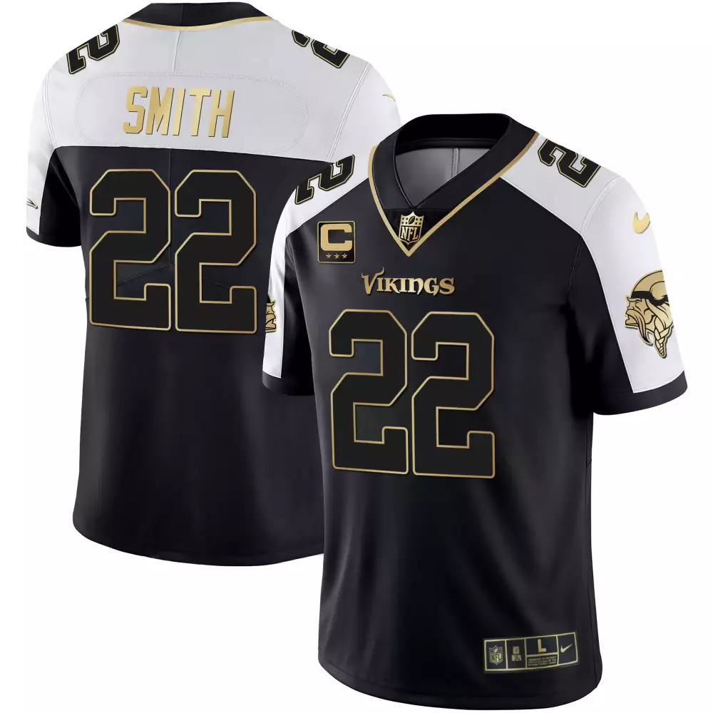 harrison smith alternate mens minnesota vikings bud grant patch classic limited jersey v2 all stitched