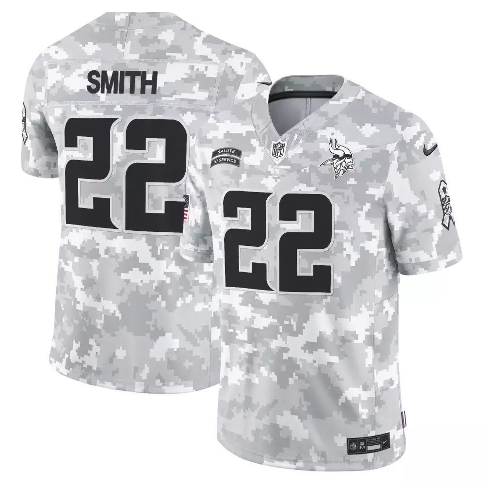 harrison smith arctic camo mens vikings 2024 salute to service vapor limited jersey all stitched