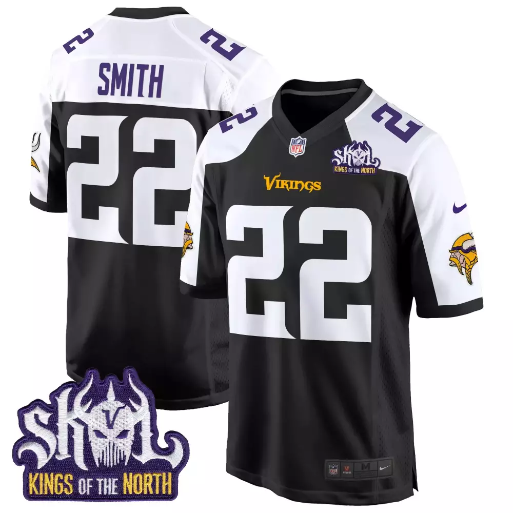 harrison smith black alternate mens minnesota vikings bud grant patch classic limited jersey v3 all stitched