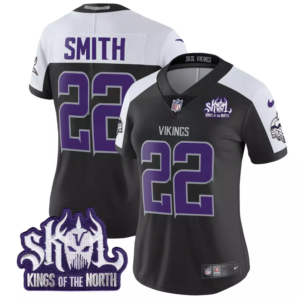 harrison smith black alternate mens vikings 2024 winter warrior skol patch vapor limited jersey all stitched