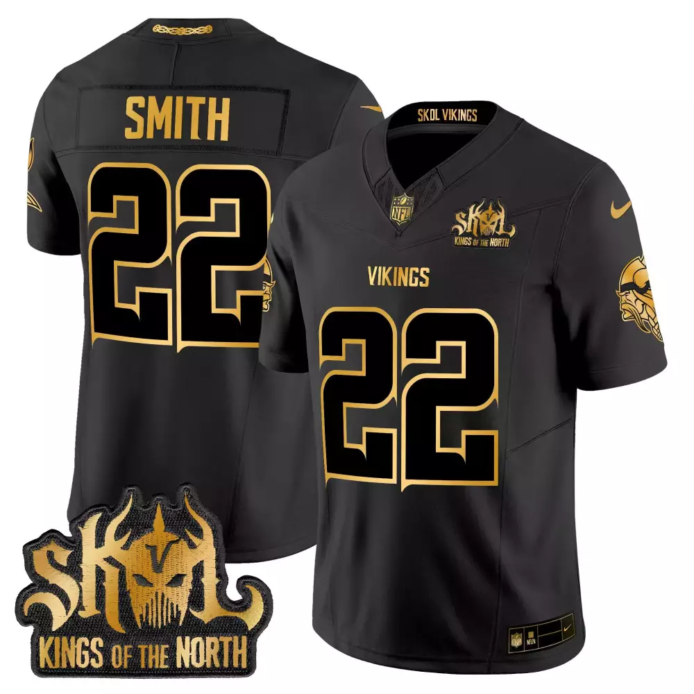 harrison smith black alternate mens vikings 2024 winter warrior skol patch vapor limited jersey all stitched