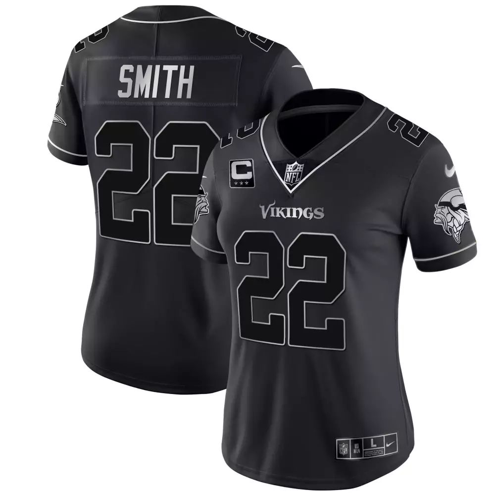 harrison smith black silver womens minnesota vikings white gold black gold all stitched