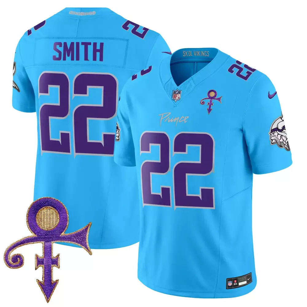 harrison smith cream mens vikings 2024 prince vapor limited jersey all stitched