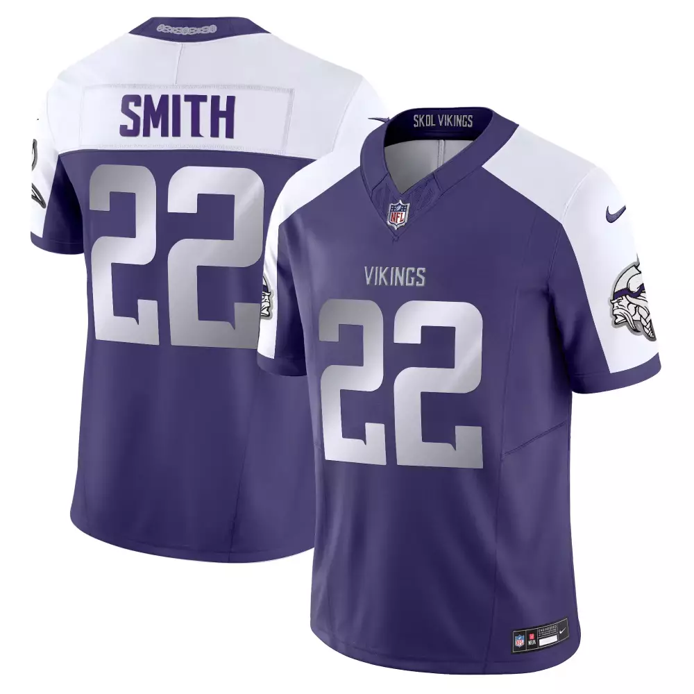 harrison smith light blue mens vikings 2024 prince vapor limited jersey v2 all stitched
