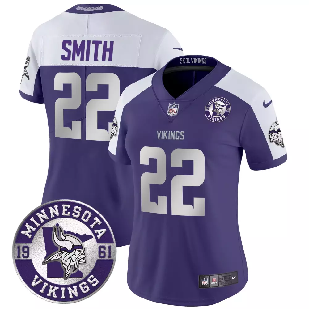 harrison smith purple alternate mens minnesota vikings kings of the north patch vapor limited jersey v3 all stitched