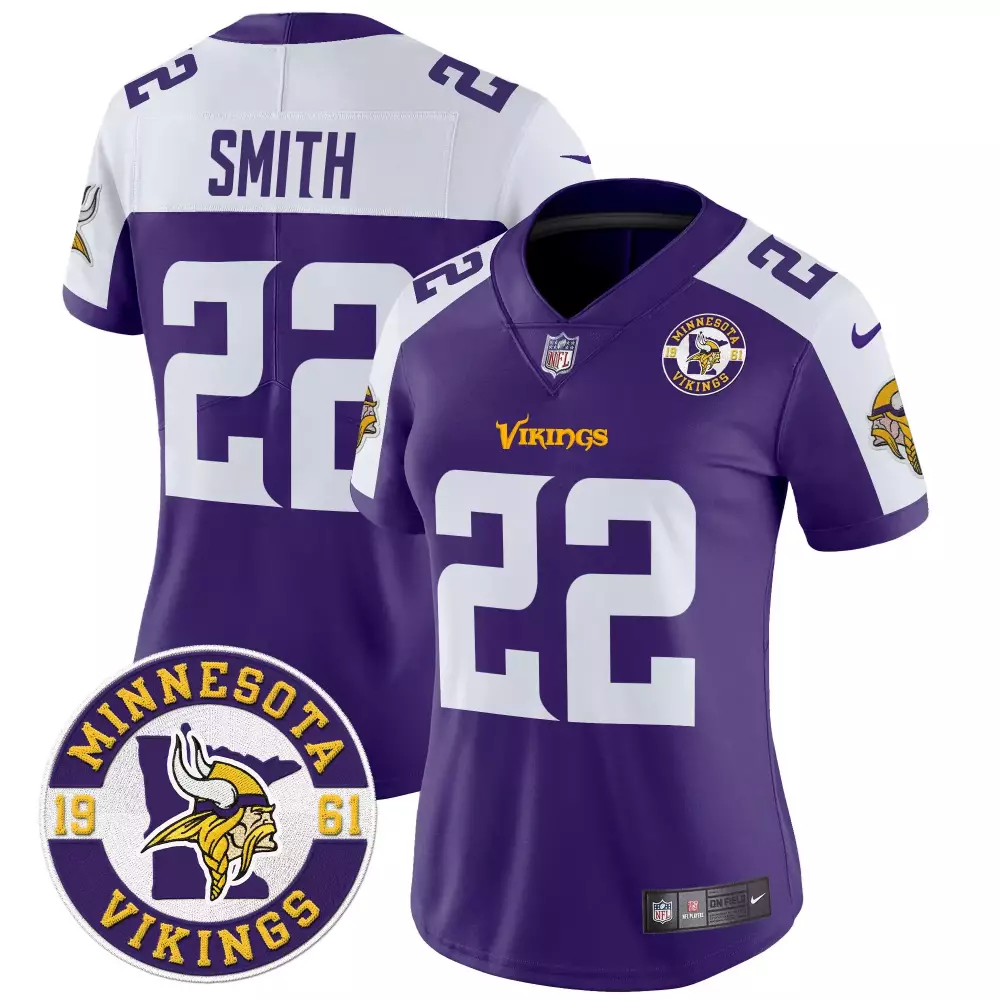 harrison smith purple alternate mens minnesota vikings kings of the north patch vapor limited jersey v3 all stitched