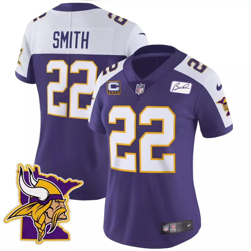 harrison smith purple alternate mens minnesota vikings kings of the north patch vapor limited jersey v3 all stitched