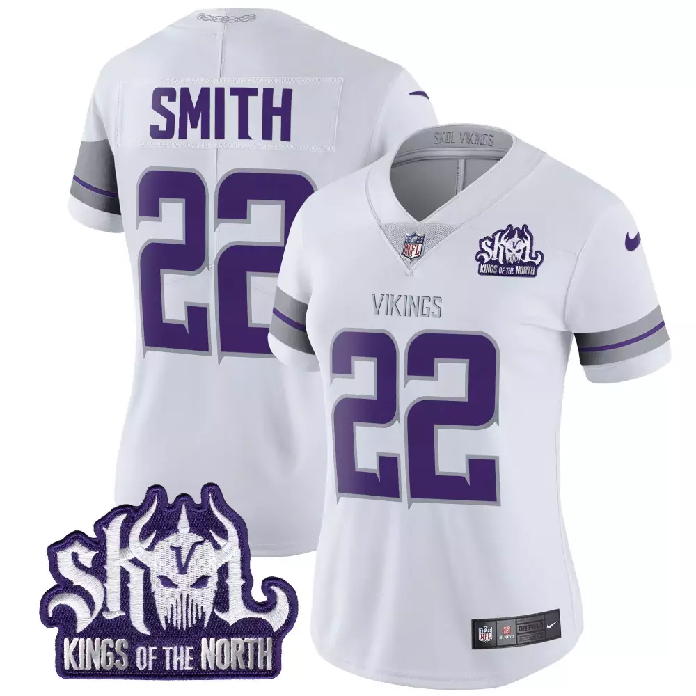 harrison smith white mens vikings 2024 winter warrior skol patch vapor limited jersey all stitched