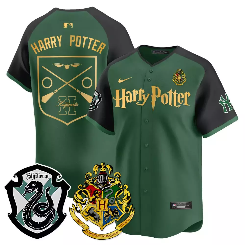harry potter hufflepuff mens new york yankees 2024 harry potter vapor premier limited jersey printed