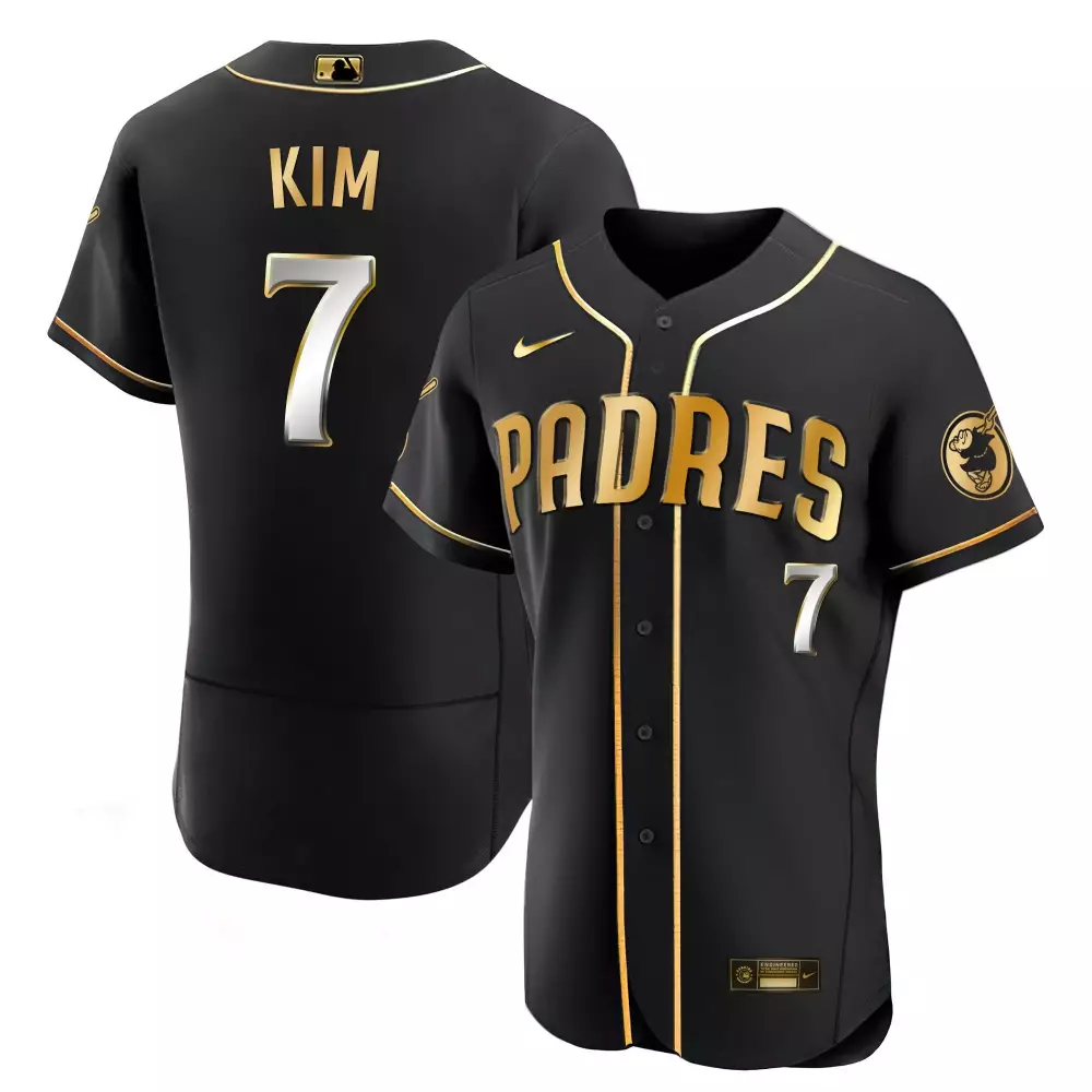 haseong kim flex black limited mens san diego padres black limited jersey all stitched