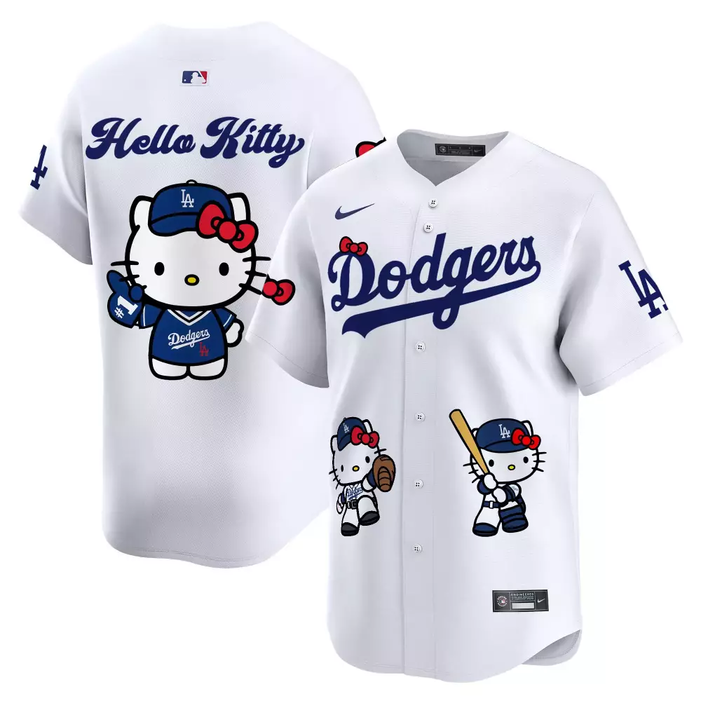 hello kitty royal unisex los angeles dodgers hello kitty vapor premier limited jersey printed