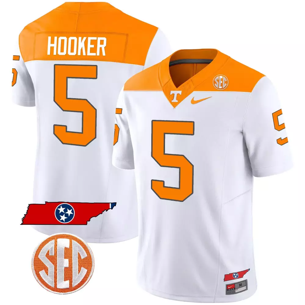 hendon hooker orange mens tennessee volunteers college football game jersey all stitched