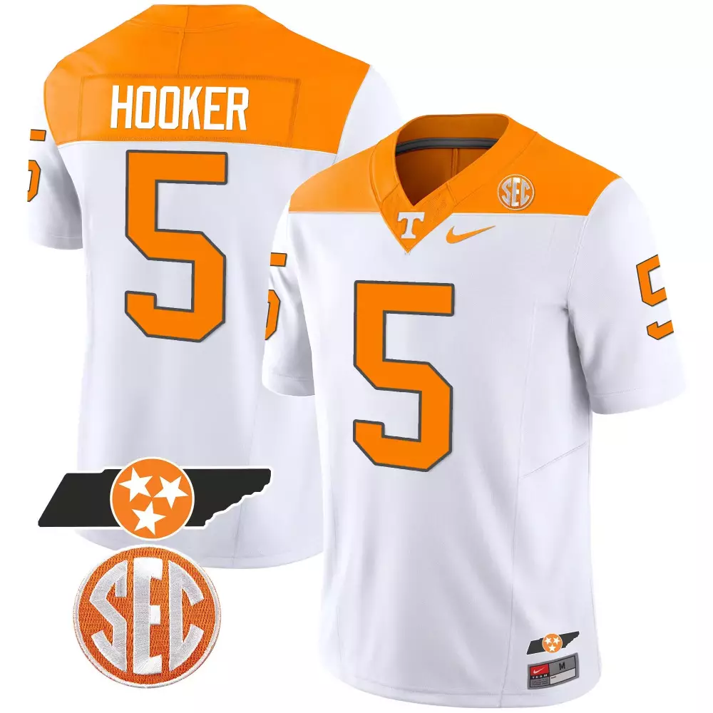 hendon hooker orange mens tennessee volunteers college football game jersey all stitched