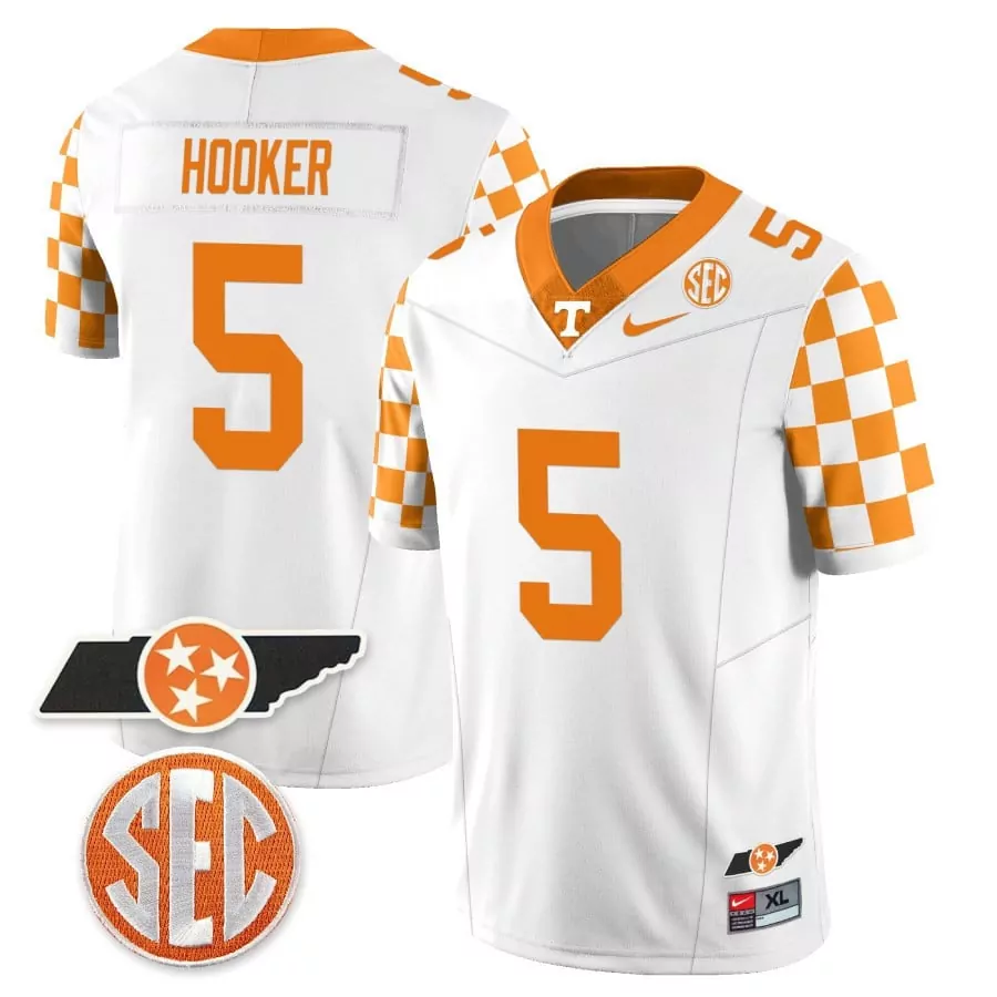 hendon hooker orange mens tennessee volunteers college football game jersey all stitched