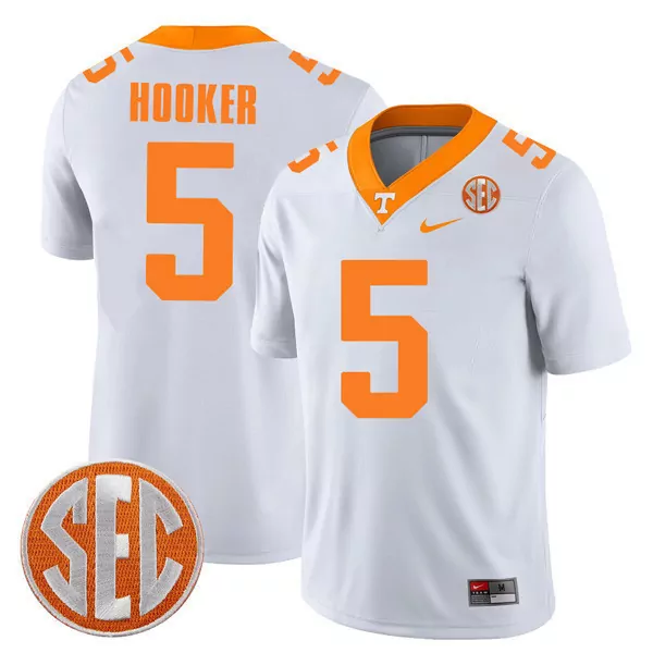 hendon hooker white mens tennessee volunteers checkerboard alternate jersey v2 stitched