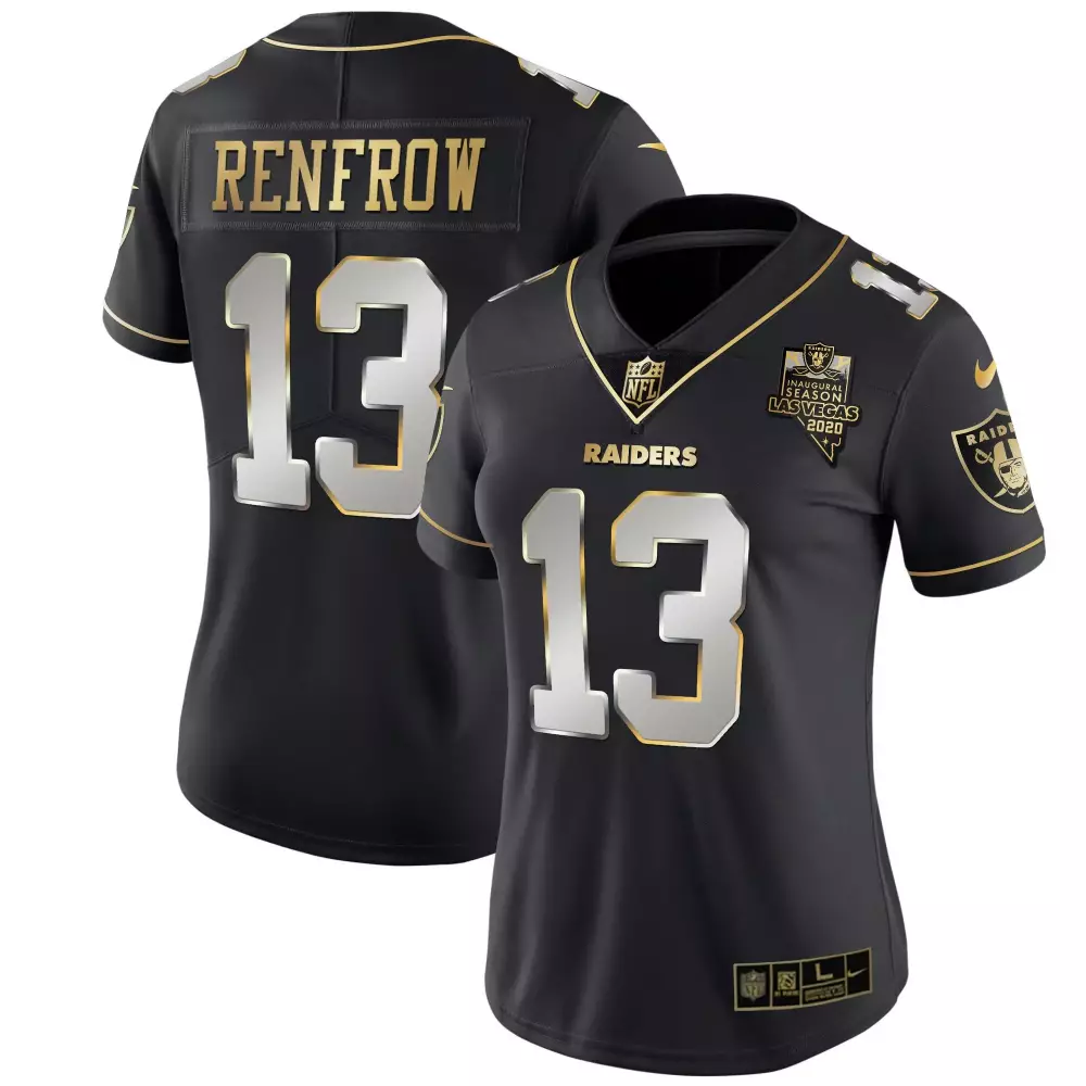 Hunter Renfrow Las Vegas Raiders Women's Alternate Vapor Black Jersey | Limited Edition Stitched Fan Gear | For Men, Women & Youth