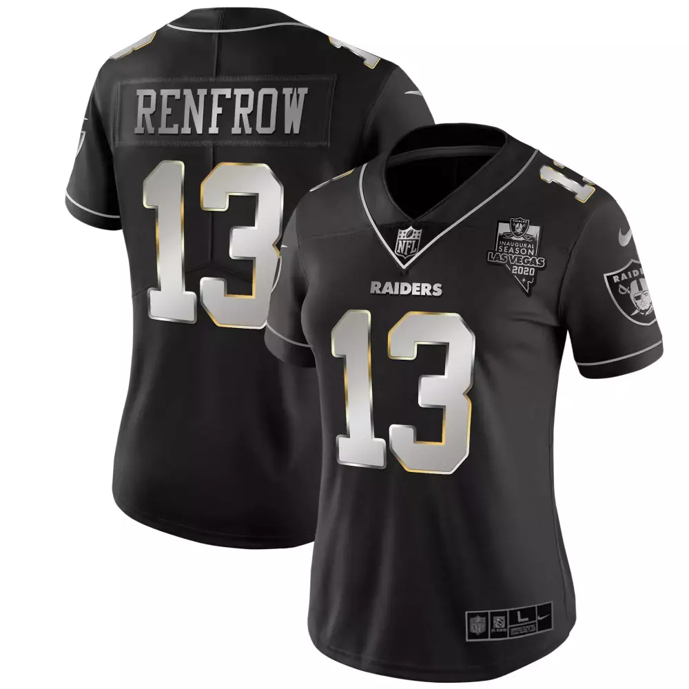 Hunter Renfrow Las Vegas Raiders Women's Silver Limited Jersey | Stitched Vapor Gold Gear | For Men, Women & Youth