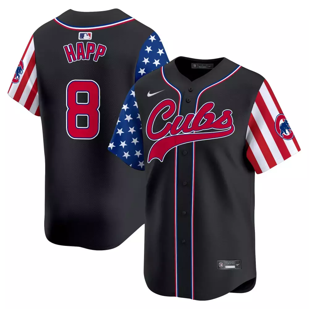 Ian Happ Men's Chicago Cubs 2024 Fourth of July Vapor Premier Limited Jersey | All Stitched | Perfect Gift Idea for Fans | For Men, Women & Youth