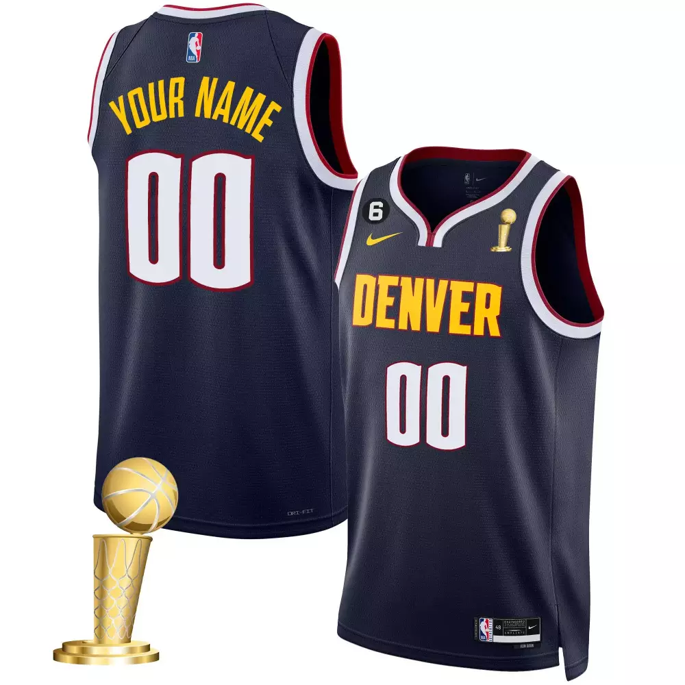 icon men denver nuggets 2023 champions custom jersey collection all stitched