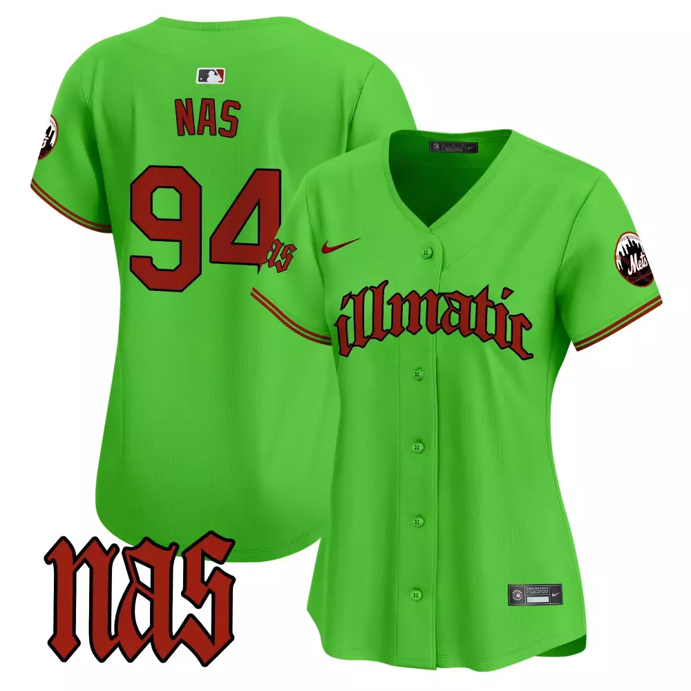 illmatic 1994 green womens new york mets nas illmatic vapor premier limited jersey all stitched