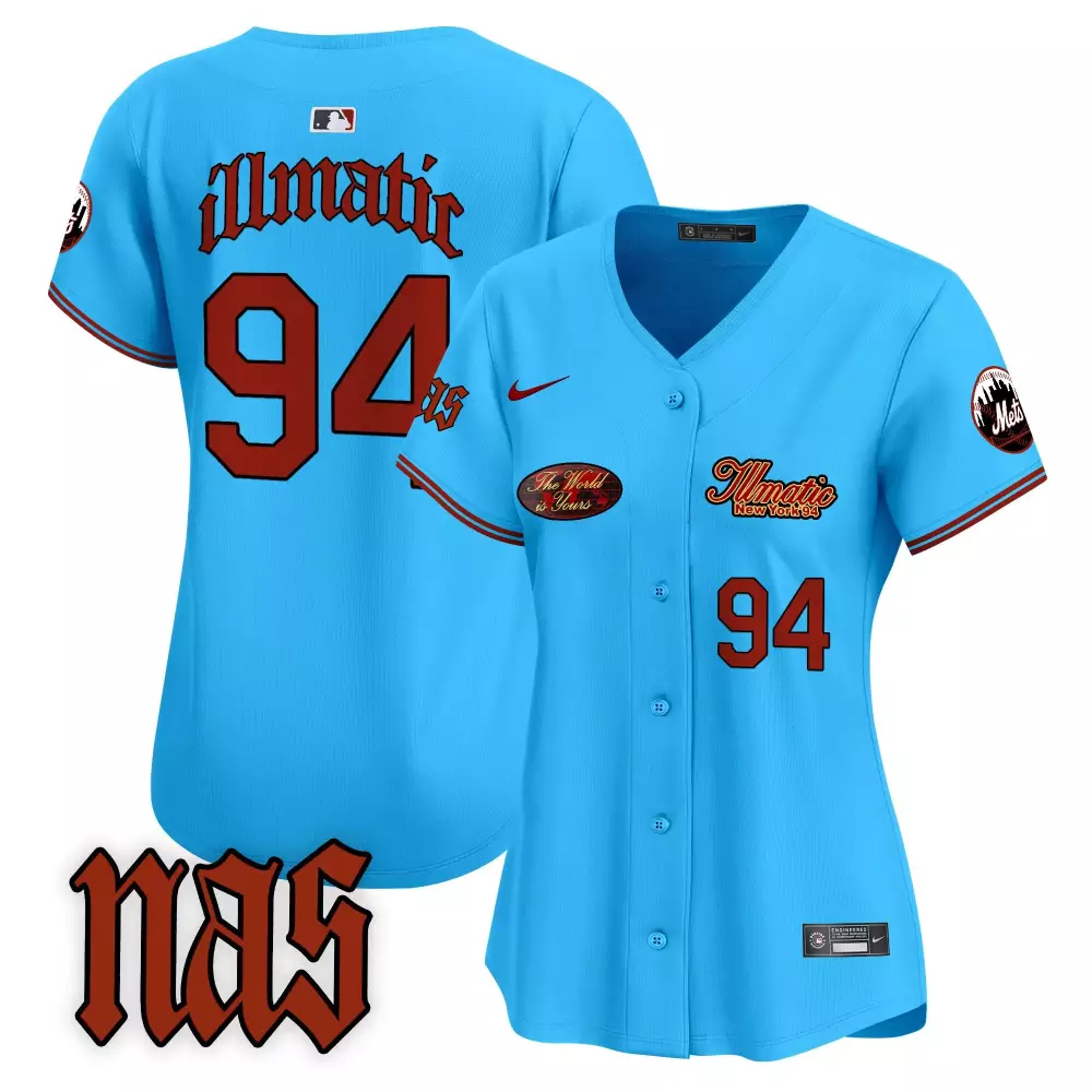 illmatic 1994 illmatic womens new york mets nas illmatic vapor premier limited jersey v2 all stitched