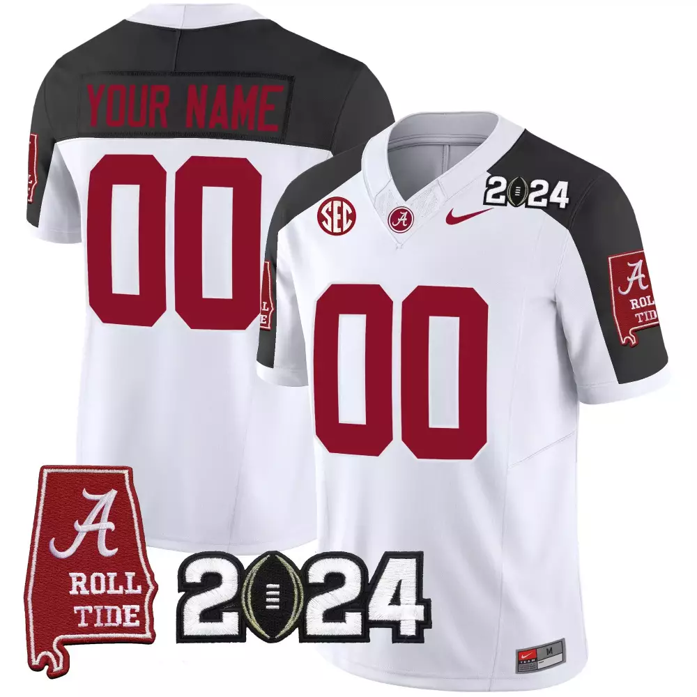 inverted men alabama crimson tide 2024 vapor limited custom jersey all stitched