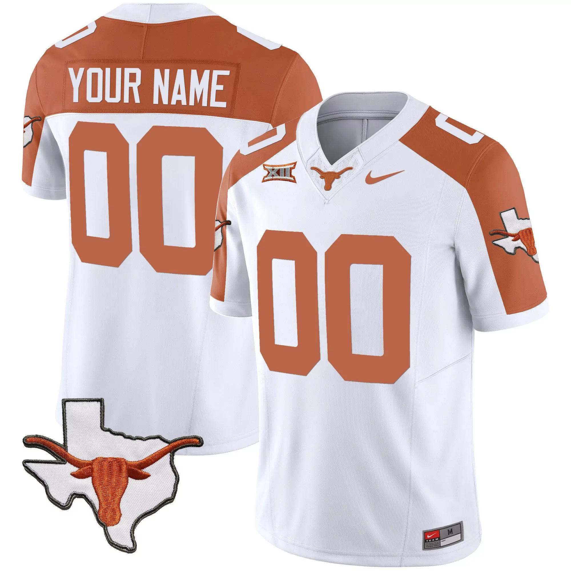 inverted men texas longhorns vapor limited custom jersey all stitched