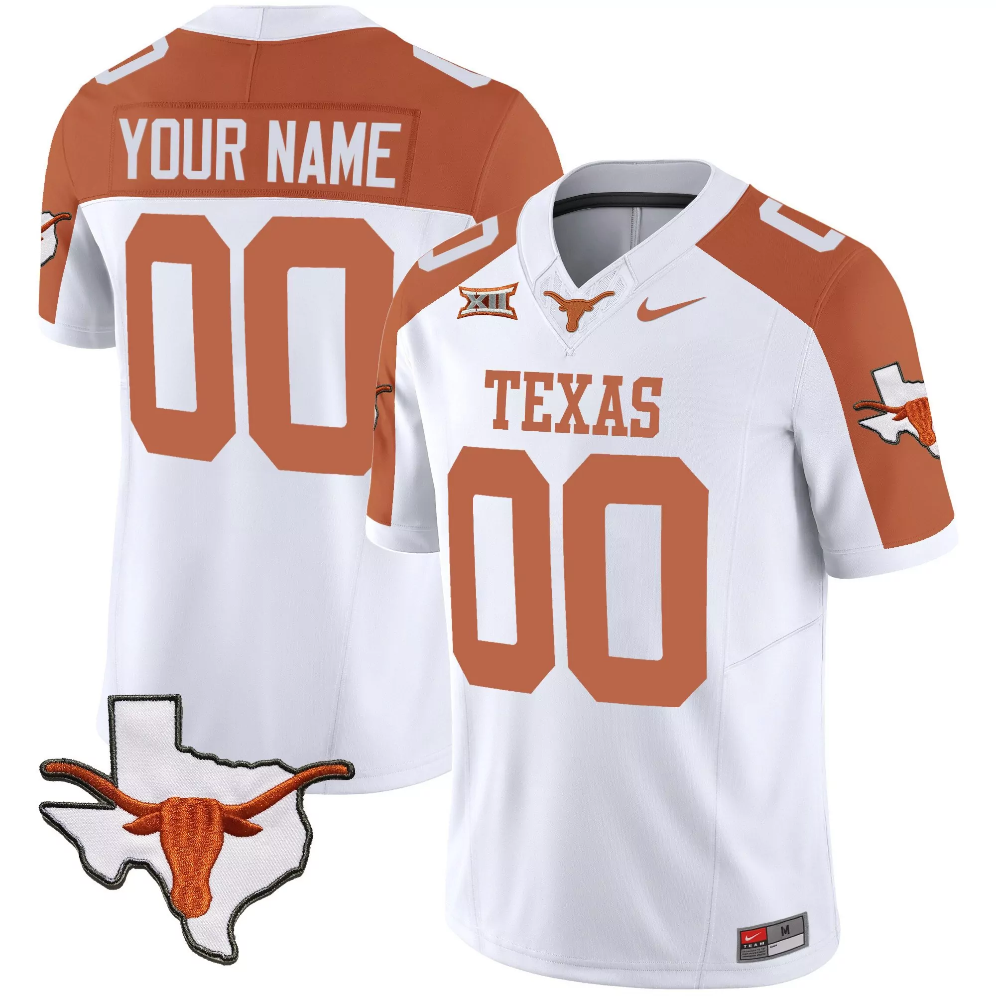 inverted men texas longhorns vapor limited custom jersey all stitched