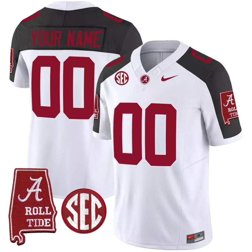 inverted women 7 nick saban alabama crimson tide 7x champions patch gold trim jersey all stitched