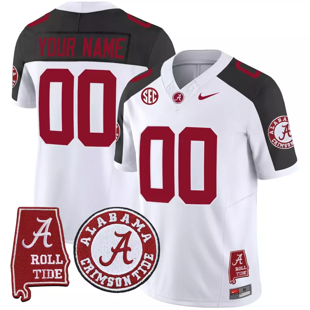 inverted youth alabama crimson tide vapor limited custom jersey v3 alabama map all stitched