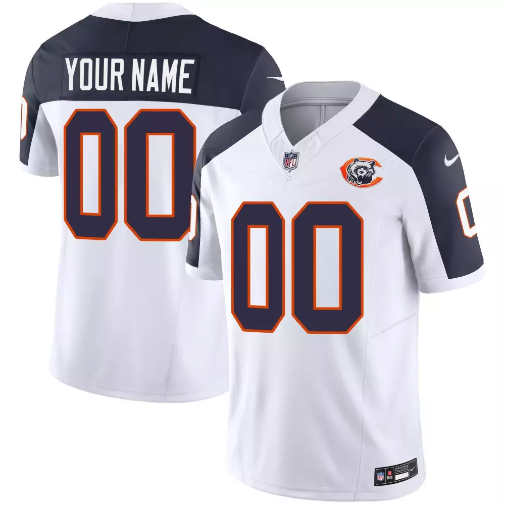 inverted youth chicago bears throwback vapor custom jersey all stitched