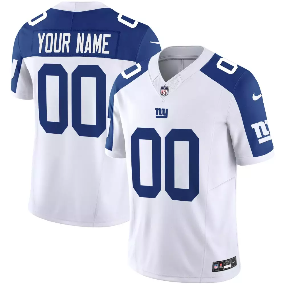Your Name 00 New York Giants Black Vapor Stitched Jersey | 2023 Edition | Embroidered Fan Gear for Men, Women & Youth