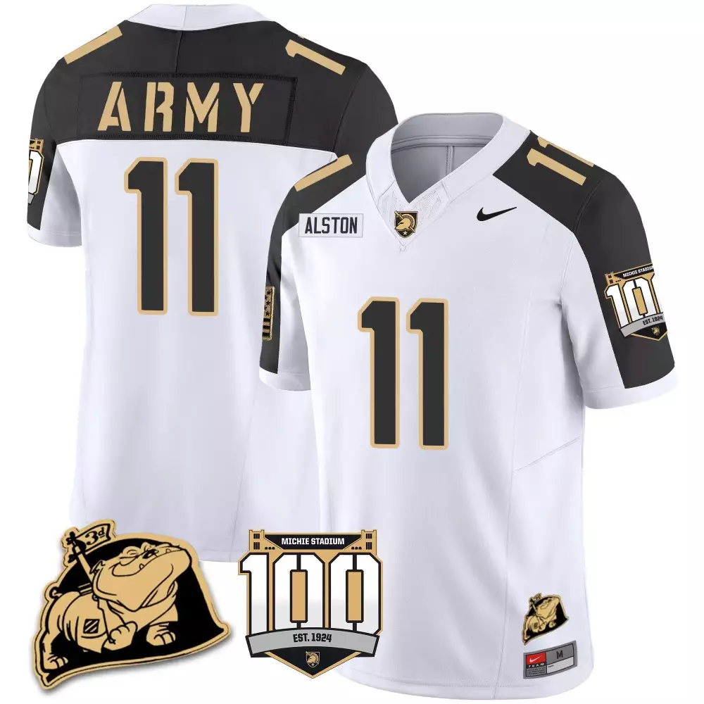 isaiah alston gold alternate mens army black knights special uniform