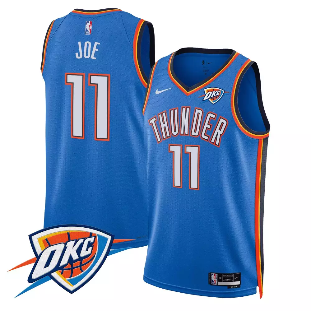 isaiah joe icon mens oklahoma city thunder swingman jersey v2 all stitched