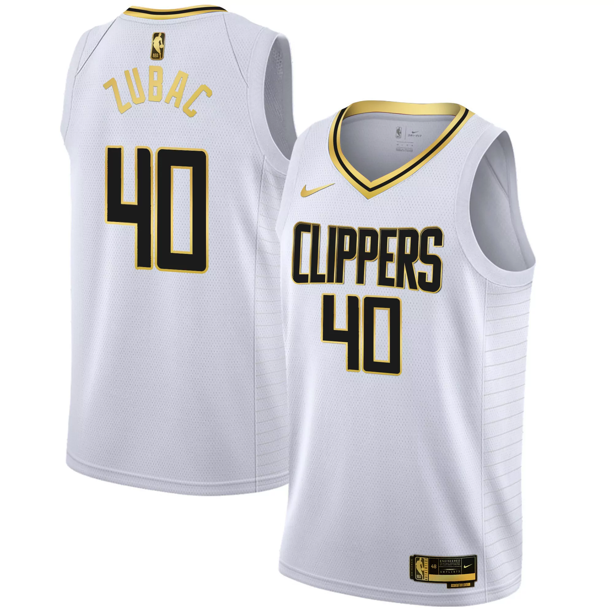 ivica zubac icon mens los angeles clippers swingman jersey all stitched