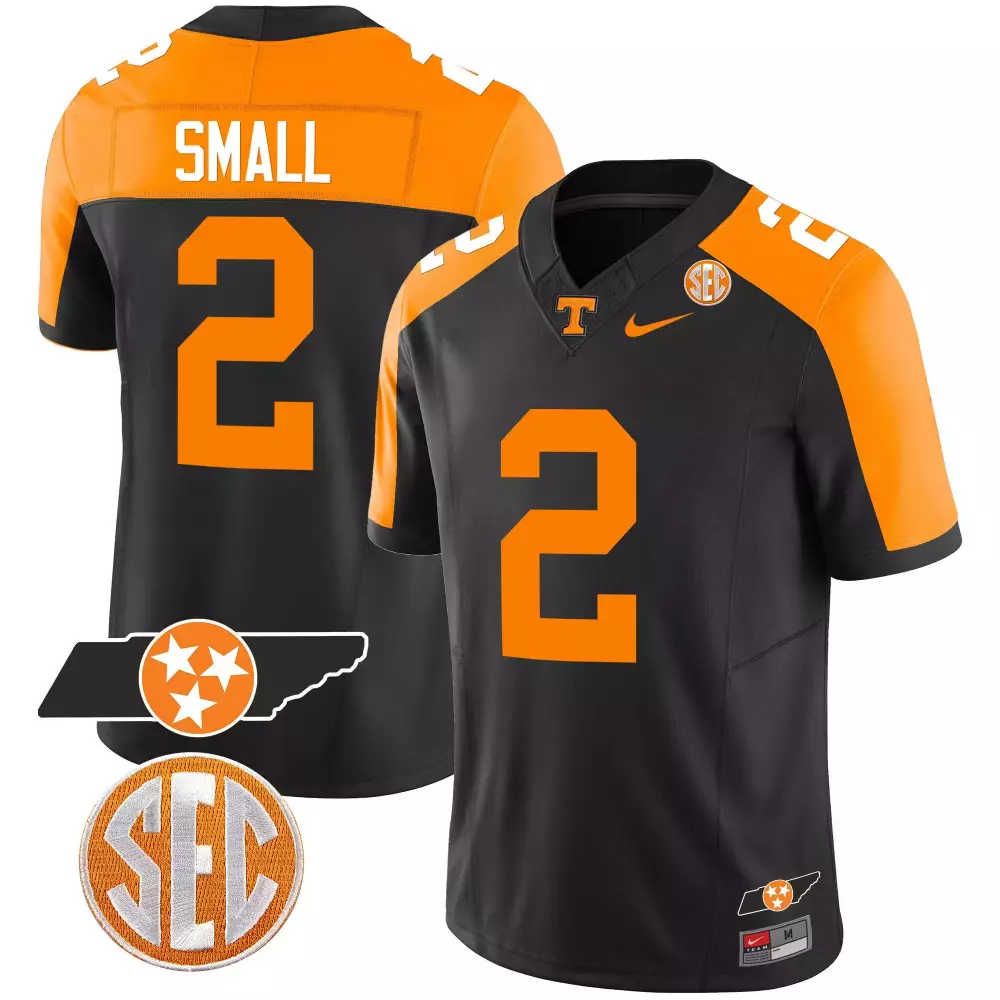 jabari small alternate orange mens tennessee volunteers checkerboard alternate jersey v2 stitched