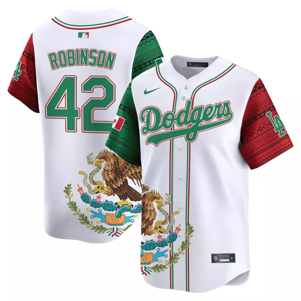 jackie robinson white alternate mens los angeles dodgers jackie robinson breaking barriers patch vapor premier limited j