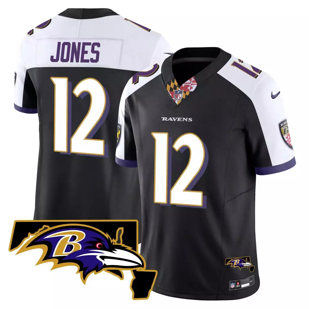 Jacoby Jones Black Alternate Ravens Jersey | Maryland Patch V3 | Vapor Limited Edition for Men, Women & Youth