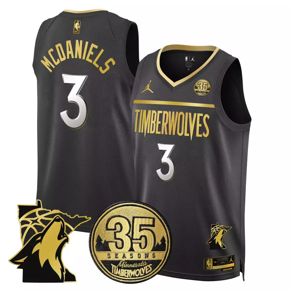 jaden mcdaniels association mens minnesota timberwolves 35th season minnesota patch swingman jersey all stitched