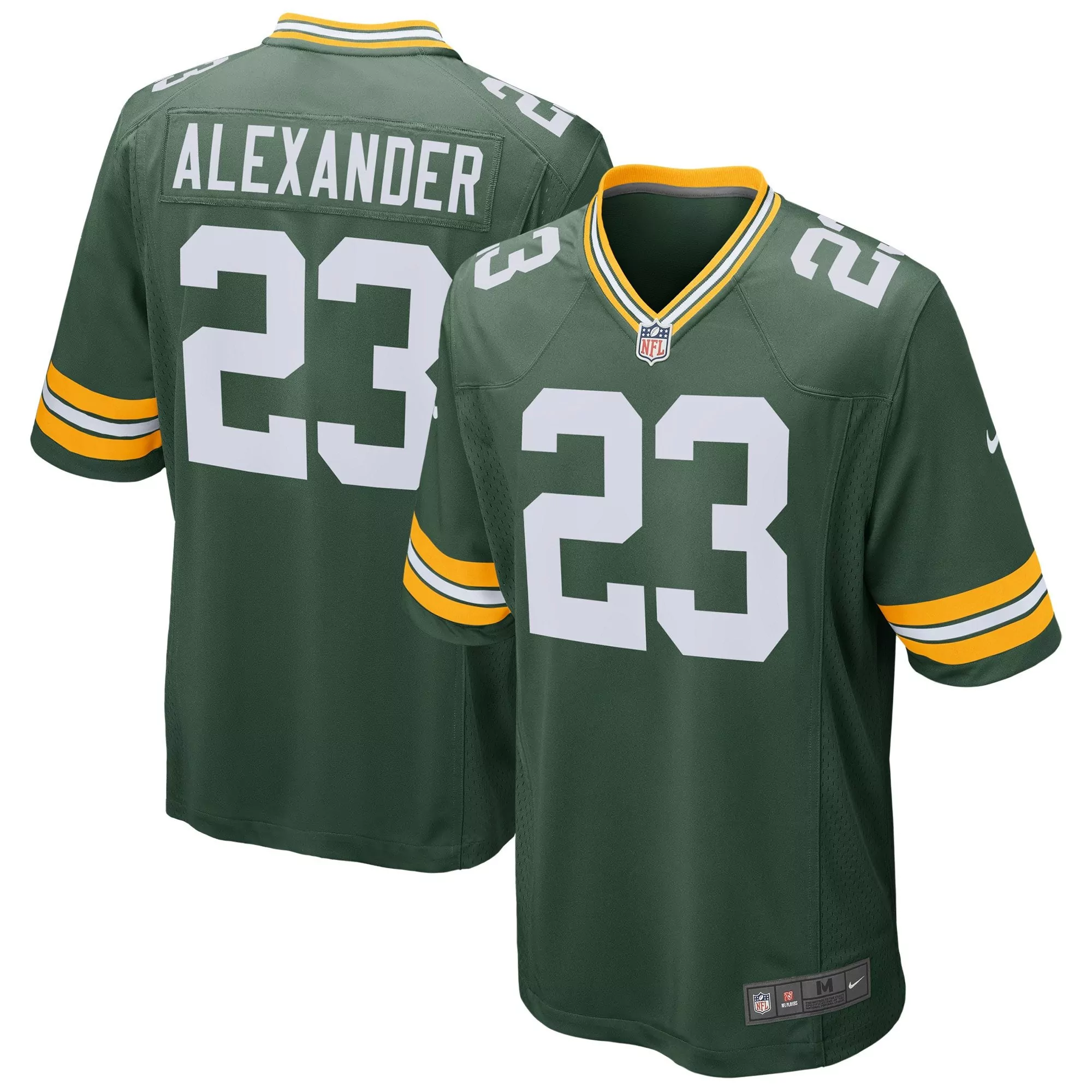 jaire alexander men jaire alexander green bay packers green game jersey all stitched