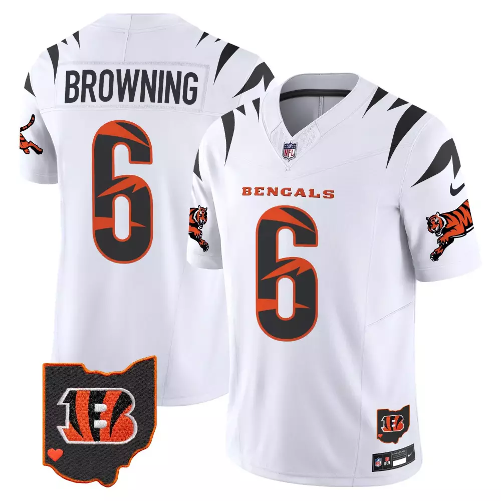 Jake Browning Bengals Special Vapor Limited Jersey | Stitched Fan Gear for Men, Women & Youth