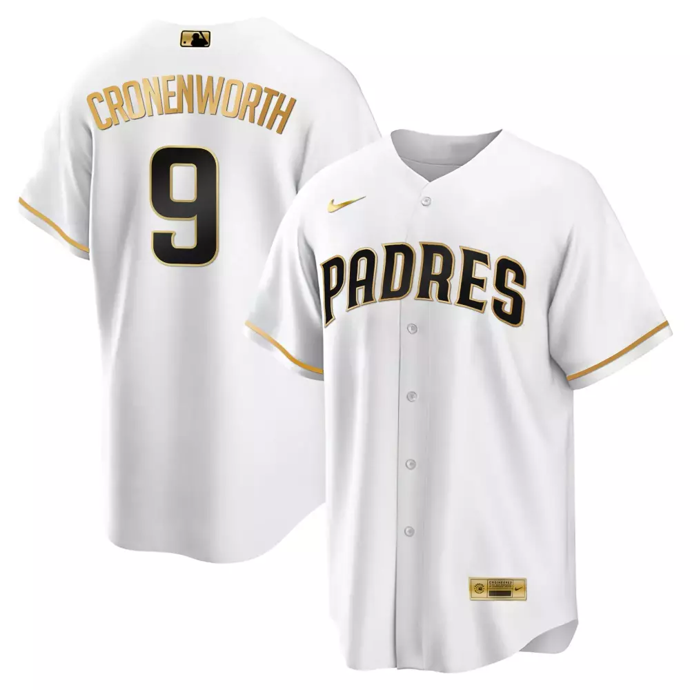 Jake Cronenworth Flex White Gold Padres Jersey | Black Limited Gold Style | For Men, Women & Youth