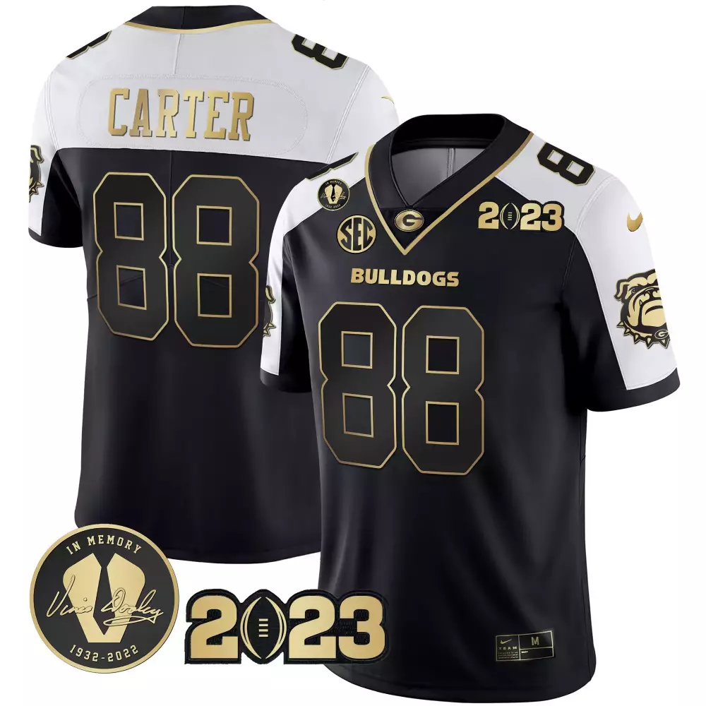 Jalen Carter 2023 Georgia Bulldogs Champions Jersey | All Stitched Design | Fan Gear for Every Fan | For Men, Women & Youth